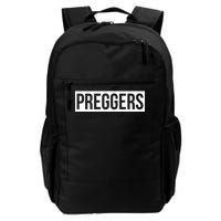 Maternity Slogan Preggers Box Logo Daily Commute Backpack