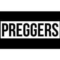 Maternity Slogan Preggers Box Logo Bumper Sticker