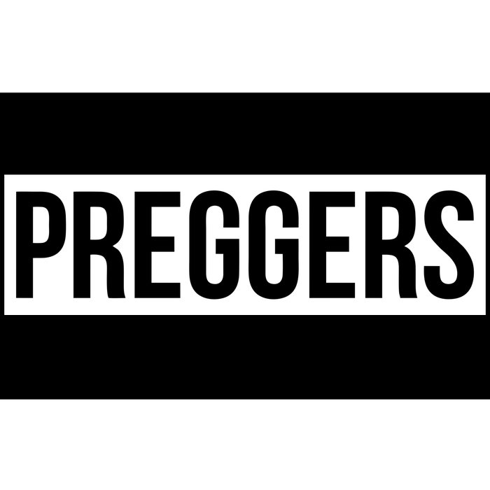 Maternity Slogan Preggers Box Logo Bumper Sticker