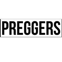 Maternity Slogan Preggers Box Logo Bumper Sticker