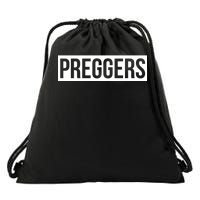 Maternity Slogan Preggers Box Logo Drawstring Bag