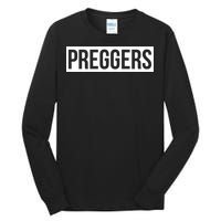 Maternity Slogan Preggers Box Logo Tall Long Sleeve T-Shirt