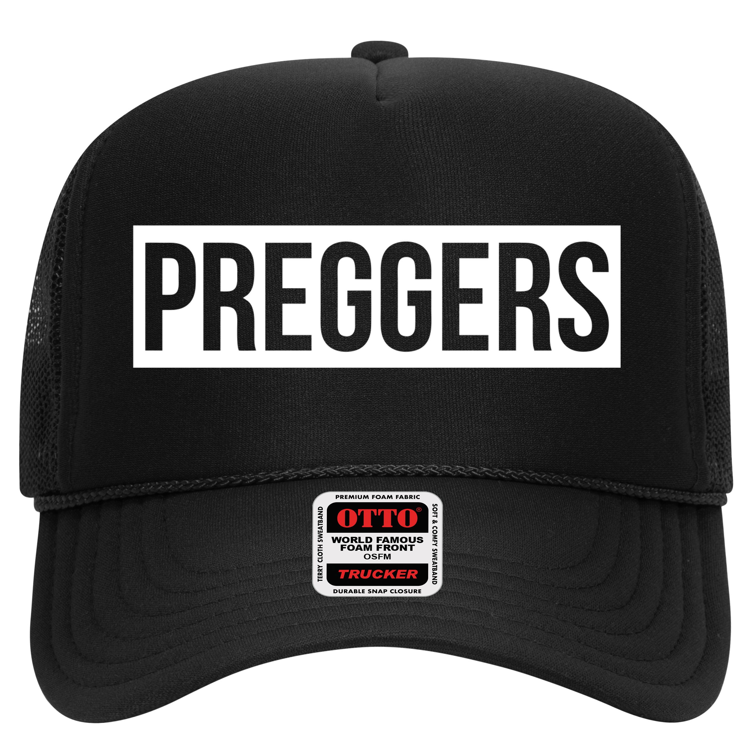 Maternity Slogan Preggers Box Logo Hat