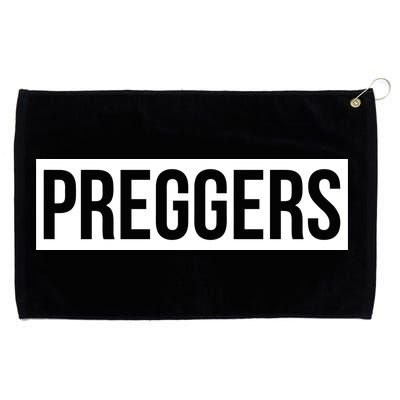 Maternity Slogan Preggers Box Logo Grommeted Golf Towel