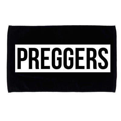 Maternity Slogan Preggers Box Logo Microfiber Hand Towel