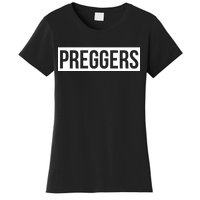 Maternity Slogan Preggers Box Logo Women's T-Shirt