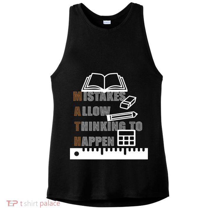 Math Allow Thinking To Happen Ladies PosiCharge Tri-Blend Wicking Tank