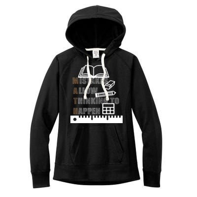 Math Allow Thinking To Happen Women's Fleece Hoodie