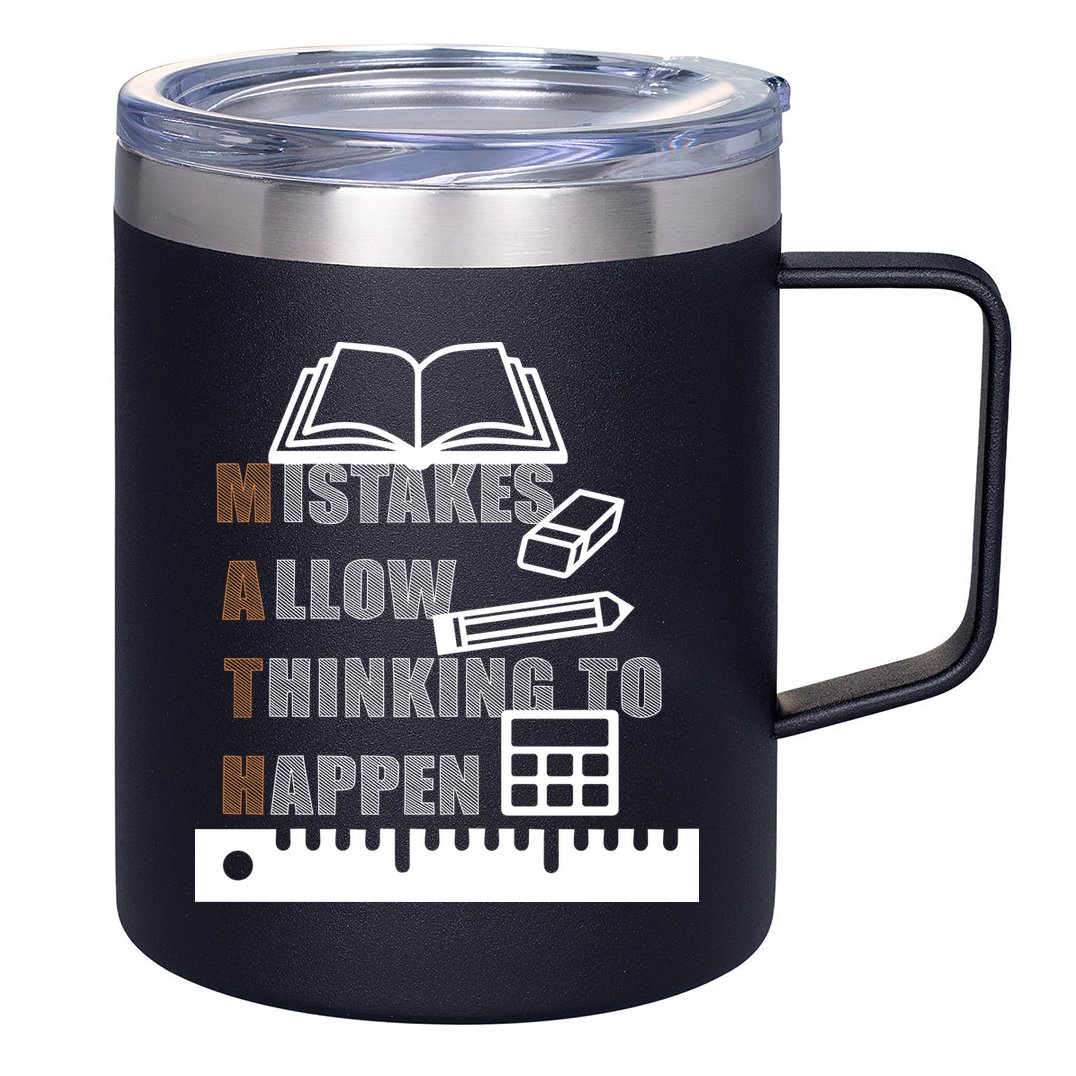 Math Allow Thinking To Happen 12oz Stainless Steel Coffee Mug