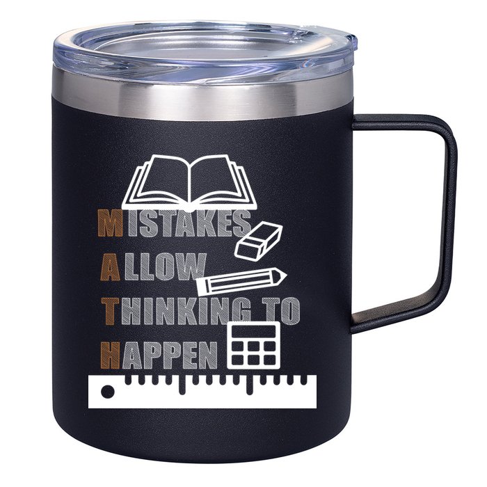 Math Allow Thinking To Happen 12oz Stainless Steel Coffee Mug