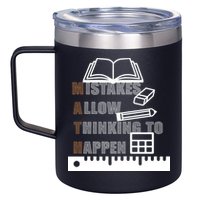 Math Allow Thinking To Happen 12oz Stainless Steel Coffee Mug