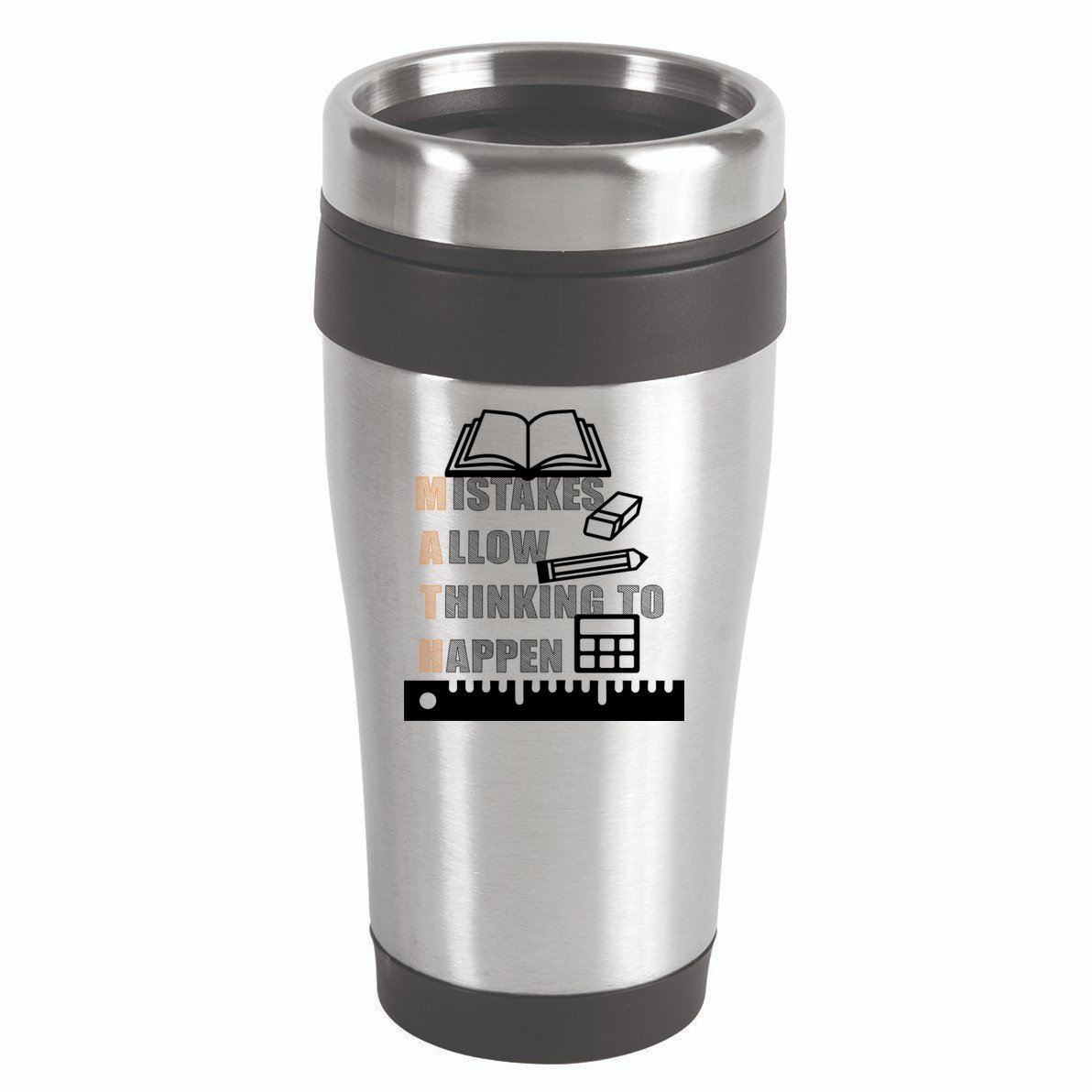 Math Allow Thinking To Happen 16oz Travel Tumbler