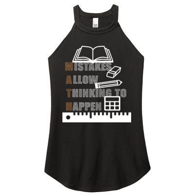 Math Allow Thinking To Happen Women's Perfect Tri Rocker Tank