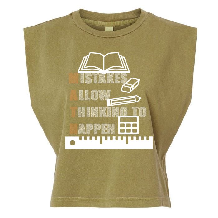 Math Allow Thinking To Happen Garment-Dyed Women's Muscle Tee