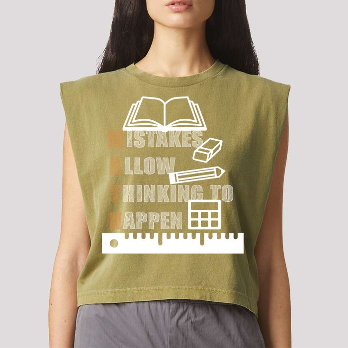 Math Allow Thinking To Happen Garment-Dyed Women's Muscle Tee