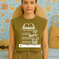 Math Allow Thinking To Happen Garment-Dyed Women's Muscle Tee