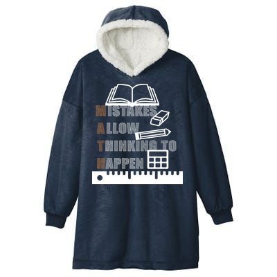 Math Allow Thinking To Happen Hooded Wearable Blanket