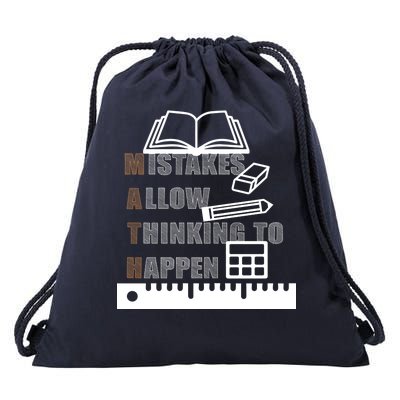 Math Allow Thinking To Happen Drawstring Bag