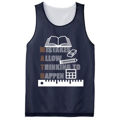 Math Allow Thinking To Happen Mesh Reversible Basketball Jersey Tank