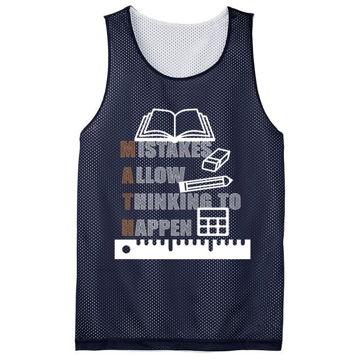 Math Allow Thinking To Happen Mesh Reversible Basketball Jersey Tank