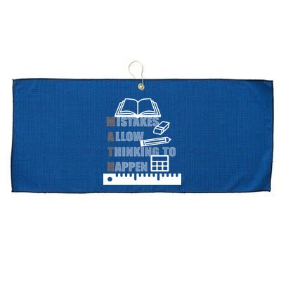 Math Allow Thinking To Happen Large Microfiber Waffle Golf Towel