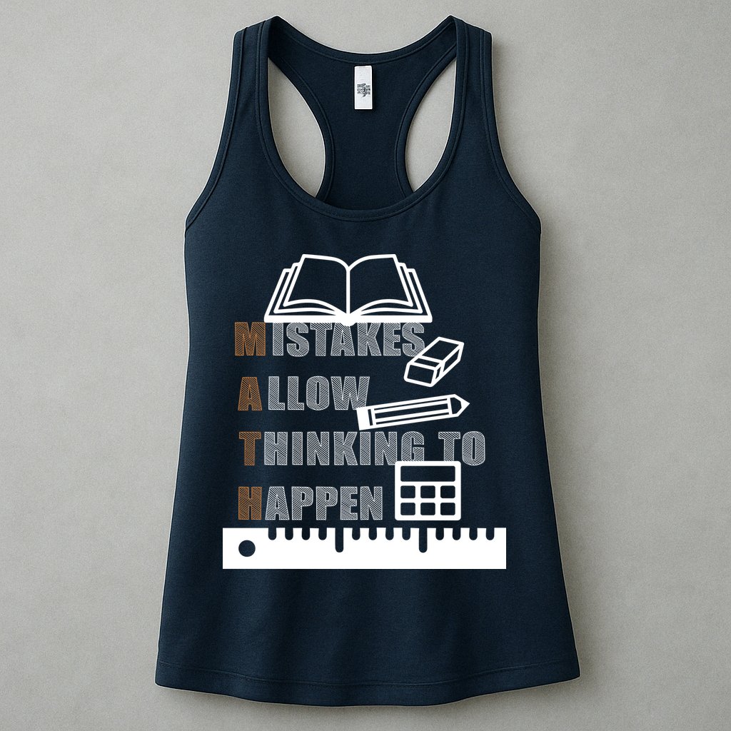 Math Allow Thinking To Happen Womens Tank Top