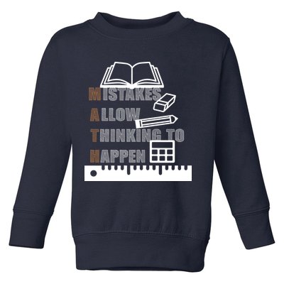 Math Allow Thinking To Happen Toddler Sweatshirt