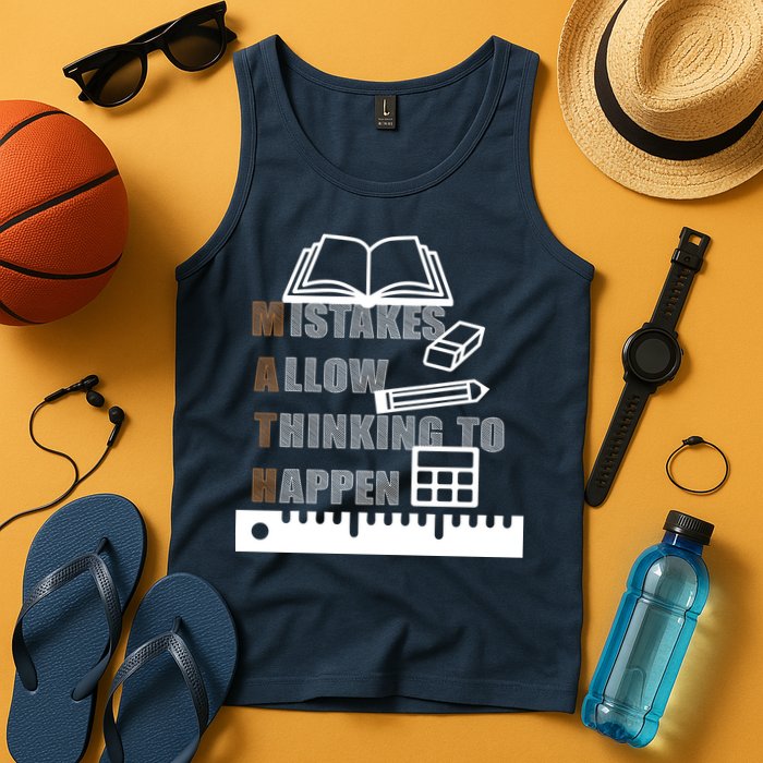 Math Allow Thinking To Happen Tank Top