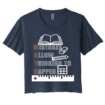 Math Allow Thinking To Happen Crop Top