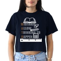 Math Allow Thinking To Happen Crop Top
