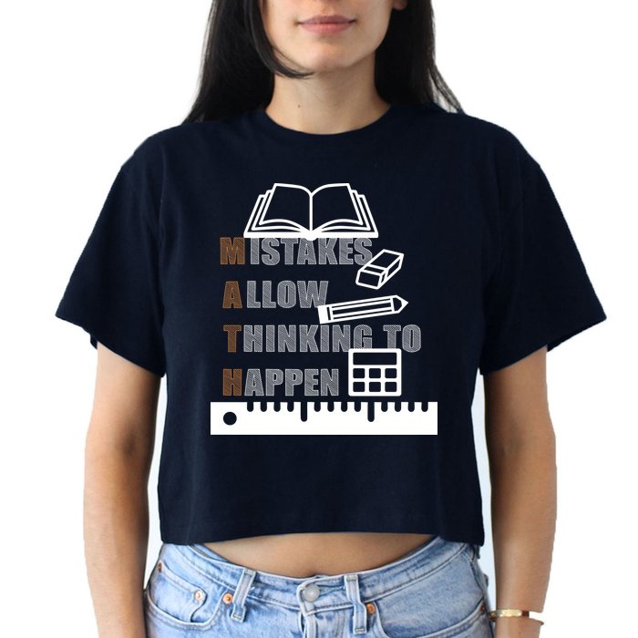 Math Allow Thinking To Happen Crop Top