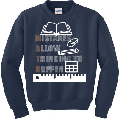 Math Allow Thinking To Happen Kids Sweatshirt