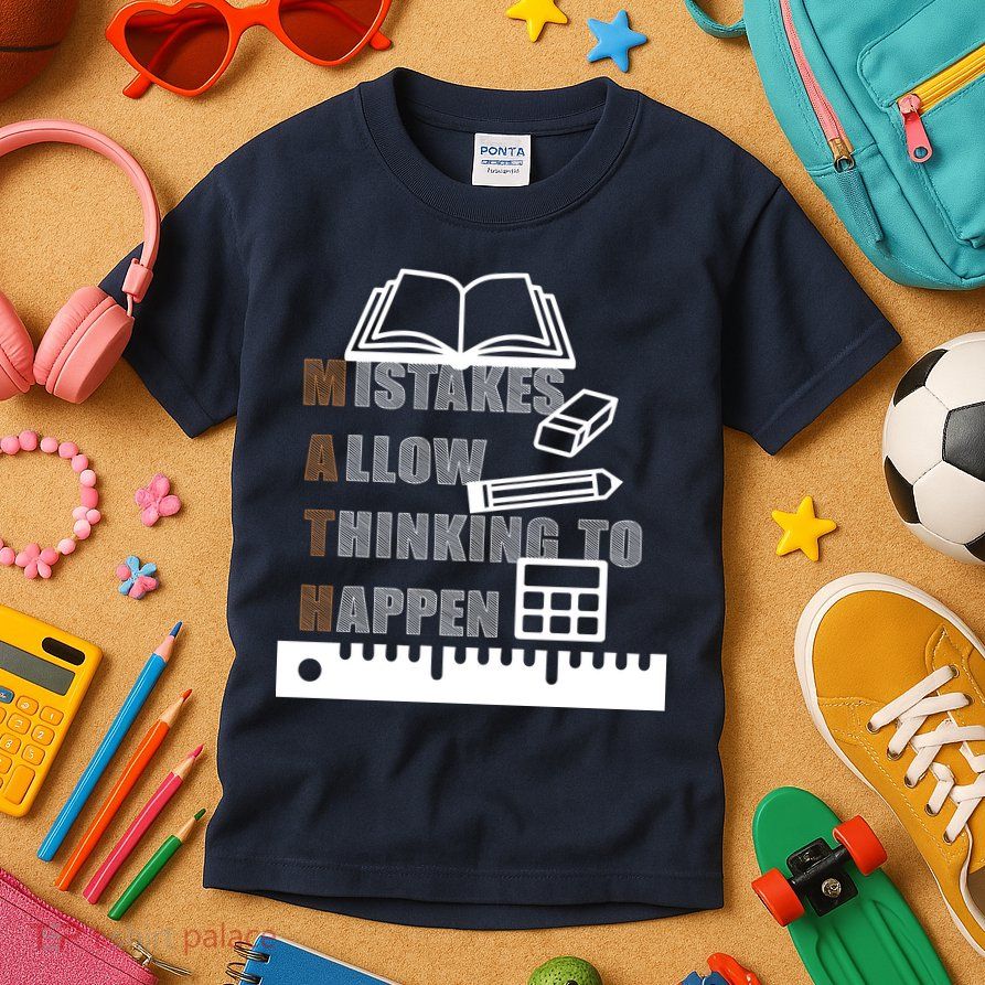 Math Allow Thinking To Happen Kids T-Shirt