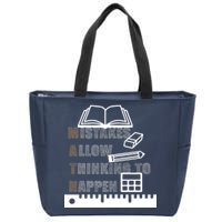 Math Allow Thinking To Happen Zip Tote Bag