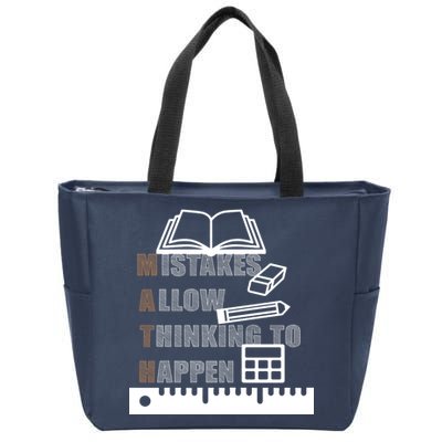 Math Allow Thinking To Happen Zip Tote Bag