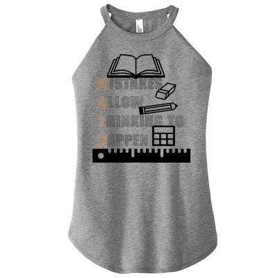 Math Allow Thinking To Happen Women's Perfect Tri Rocker Tank