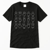 Math Equation Algebra Poses Graph Figures Tall T-Shirt