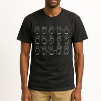 Math Equation Algebra Poses Graph Figures Tall T-Shirt