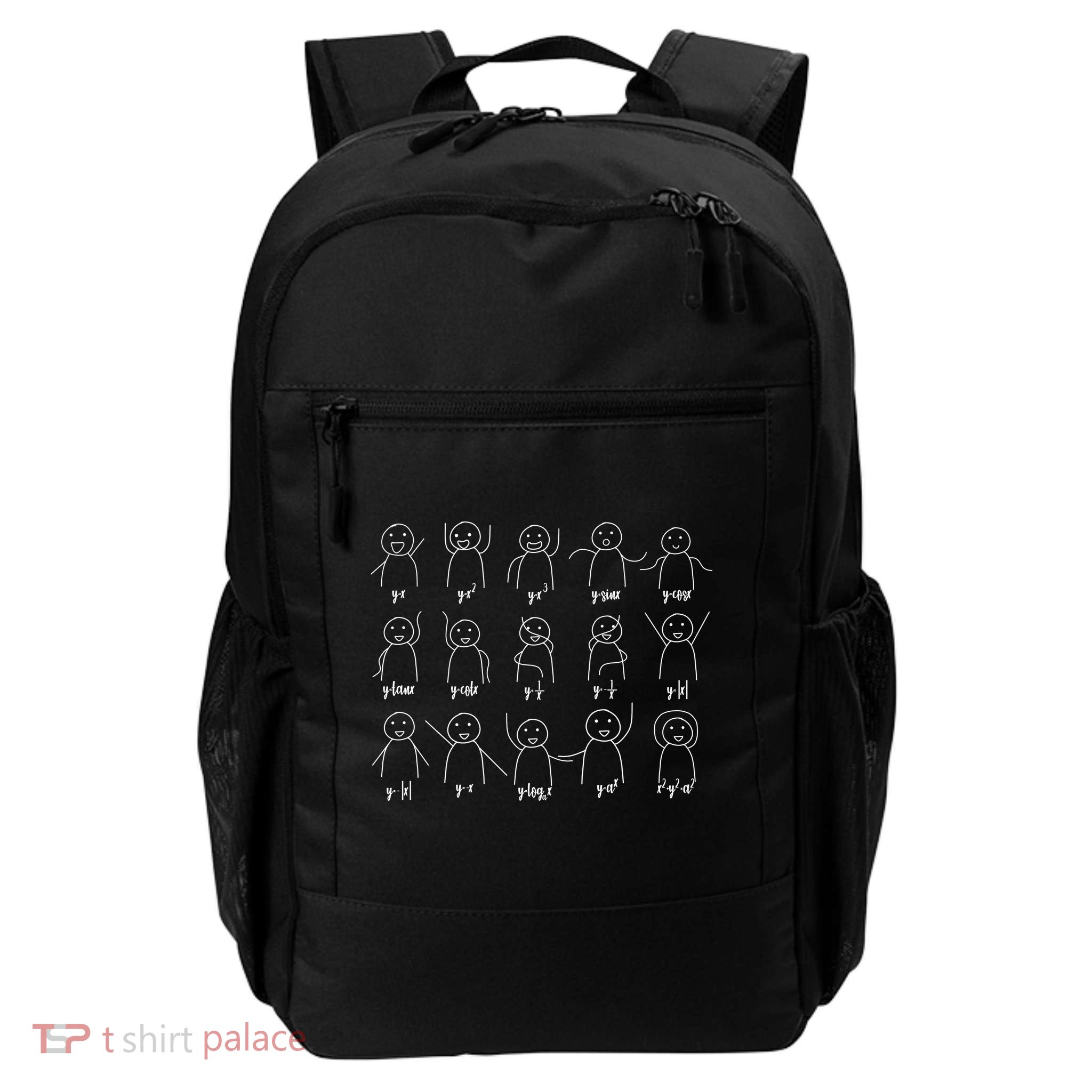 Math Equation Algebra Poses Graph Figures Backpack