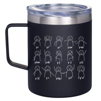 Math Equation Algebra Poses Graph Figures 12oz Stainless Steel Coffee Mug