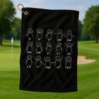 Math Equation Algebra Poses Graph Figures Golf Towel