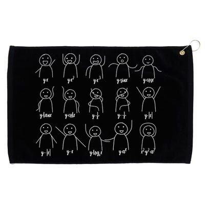 Math Equation Algebra Poses Graph Figures Grommeted Golf Towel