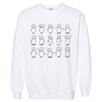 Math Equation Algebra Poses Graph Figures Garment-Dyed Sweatshirt