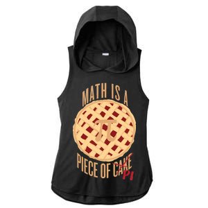 Math Is A Piece Of Cake Pi Day Ladies PosiCharge Tri-Blend Wicking Draft Hoodie Tank