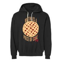 Math Is A Piece Of Cake Pi Day Garment-Dyed Fleece Hoodie