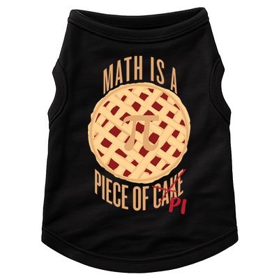 Math Is A Piece Of Cake Pi Day Doggie Tank