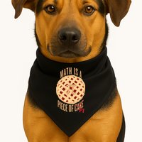 Math Is A Piece Of Cake Pi Day USA-Made Doggie Bandana