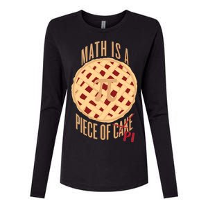 Math Is A Piece Of Cake Pi Day Womens Cotton Relaxed Long Sleeve T-Shirt