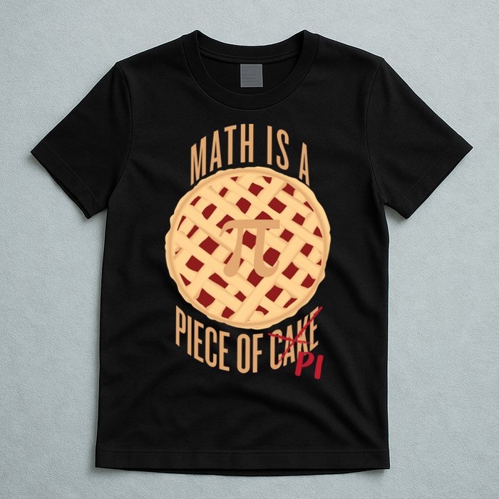 Math Is A Piece Of Cake Pi Day T-Shirt
