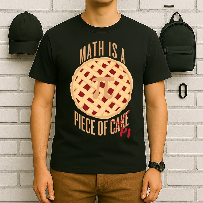 Math Is A Piece Of Cake Pi Day T-Shirt